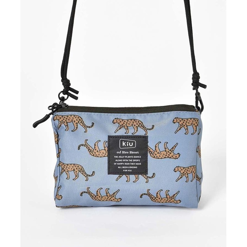 KiU and BleuBleuet Paracord Sacoche Pouch Shoulder Bag, Leopard BL