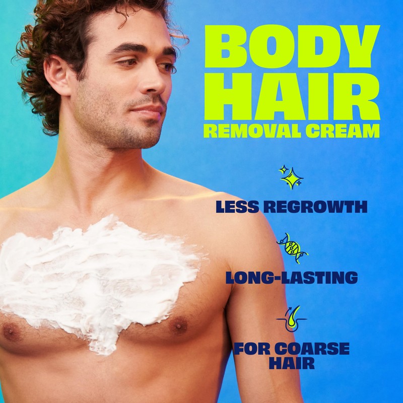 Nair Men Hair Remover Body Cream, Quick and Easy Body