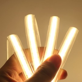 KISUFU LED Light Strip with switch,AC 220V LED High Voltage Rope Light,360 LEDs/m IP65 Waterproof Flexible Cob Light Strip,50CM Cuttable,Suitable for Outdoor and Indoor Lighting (5m, Warm white)