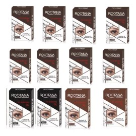 ROTANNA Caja  De Henna Para Cejas  Rootana 12pzas Surtido