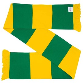 Arena Scarves United Fans Scarf in Newton Heath Style Green and Gold Traditional Stripes