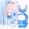 RexCodar Ultrasonic Kid's U-Shaped Electric Toothbrush, IPX7 Waterproof, Five Cleaning