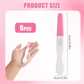 6 PCS Schwangerschaftstest, Einzeln versiegelt, Frühtest mit 25 mIU Empfindlichkeit, in 3 Minuten, für frühe Schwangerschaftserkennung