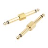 2PCS 6.35mm Effect Adapter Connector Noise Reduction Guitar Pedal Coulper