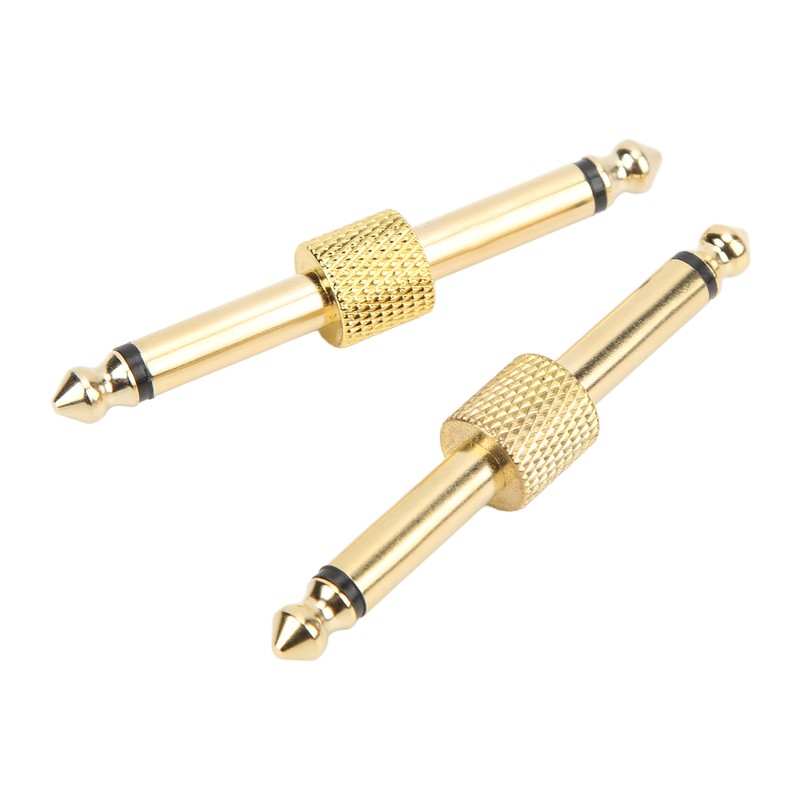 2PCS 6.35mm Effect Adapter Connector Noise Reduction Guitar Pedal Coulper