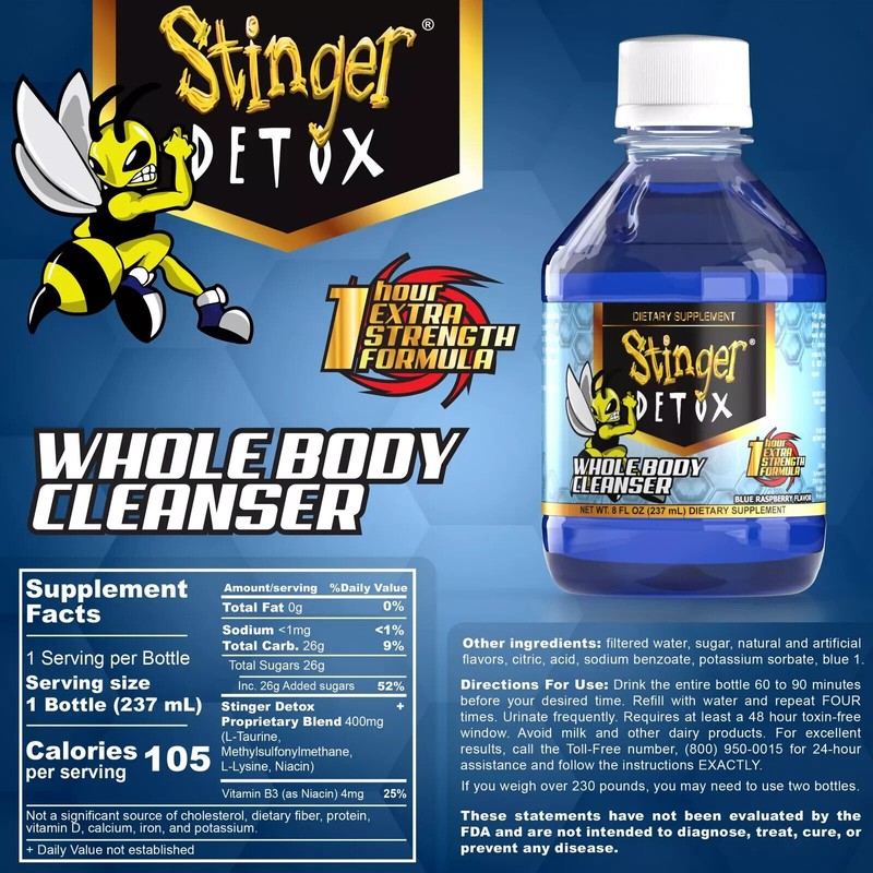 Stinger Detox Whole Body Cleanser 1 Hour Extra Strength –