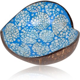 Coconut Bowls Decorative Candy Dish - Heart Acai Bowl, Natural Wooden Candy Dish, Key Bowl Holder for Entryway Table, Yogurt Smoothie Nuts Dessert Container, Rice Fruits Dry Snack Storage Shell Bowls