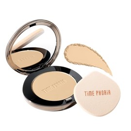 TIMEPHORIA Base de Maquillaje en Polvo Timeless Optima, Alta Cobertura y Acabado Matte Blur, 16H Control de Brillo, Polvo Compacto para Piel Grasa y c