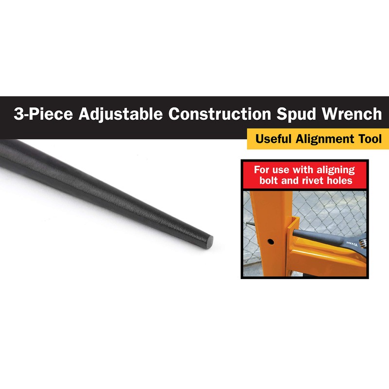 Titan 223 Adjustable Construction Spud Wrench, 3-Pc Set