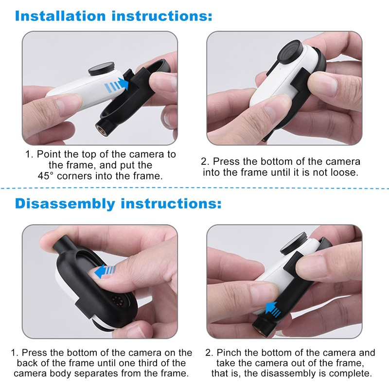 Sport Camera Body Protective Frame Case with 1/4in Interface for