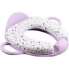 Soft Toilet Seat for Children Purple with Two Handles, One