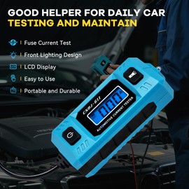 KARTONMOTOR Automotive Circuit Fault Probe Tester CNBJ-611, High-Precision 20A 48V Automotive Current Tester with LCD Display & Front Lighting, Car Circuit Probe Tester Relay Fuse Checker for Vehicles