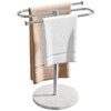STWWO Countertop Towel Stand Free Standing with Marble Base, S-Shape