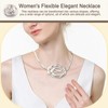 Eastrpupira 4 Pack Bendable Snake Necklace, Infinite Loop Necklace for