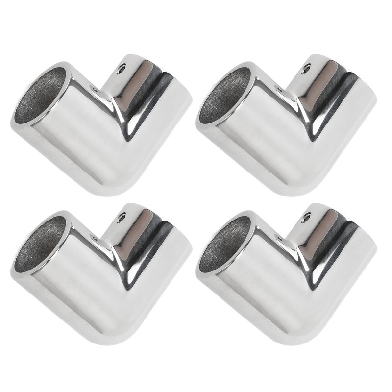 4PCS 2 Way 90 Degree Boat Hand Rail Fitting 25mm