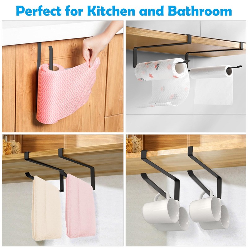 Vicloon Kitchen Roll Holder without Drilling, Pack of 2 Paper