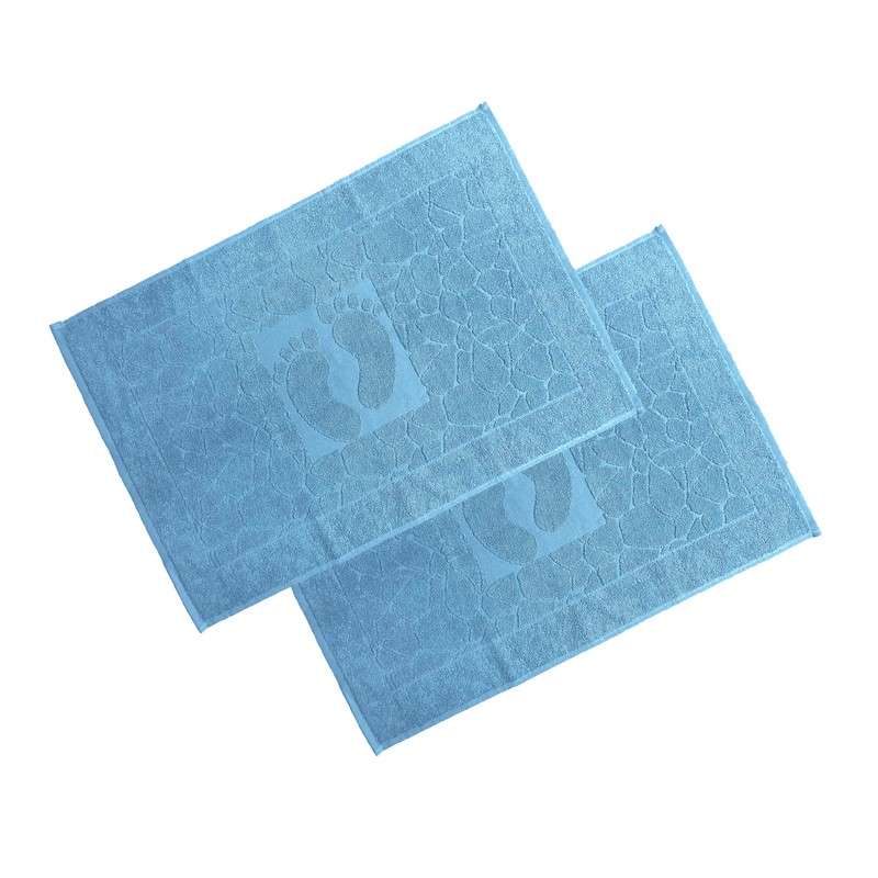 OG-ER Bath Mat Set, 2-Piece Terry Cloth Shower Mat, Washable