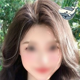 H Plus Mall Women's Bangs Side Bangs Partial Wig Side Part Bob Hair Extensions Side Bangs Wig - Dark Brown/ONE / 에이치플러스몰 여자 앞머리 사이드뱅 앞머리 부분가발 옆가르마 단발머리 붙임머리 사이드뱅 가발 - 진갈색/ONE