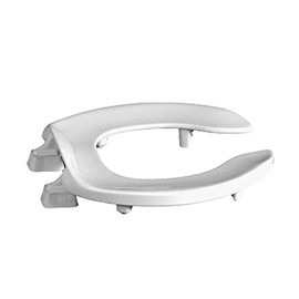 Centoco 2 inch Raised Toilet Seat for Seniors, Round, Open Front No Cover, Plastic, Made in the USA, HL300STSCC-001, White