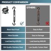 4Pcs M8 304 Stainless Steel Hook & Turnbuckle Hook, 600lbs