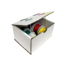 Remington Industries 16STRGPTKIT 16 AWG Gauge Primary Wire Kit, Stranded Hook Up Wire, 25' Length Each, 0.0508" Diameter, 60 Volts