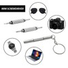 4 Piece Mini Eyeglass Screwdriver with 1 Piece Storage Box,
