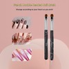 Premium 2-Way French Brush for Nails French Gel and Acrylic
