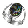 I-be, Paua Shell Abalone Ring, 925 Silver, 1082/10x14-2B, 60, Paper,