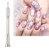 Depisuta Nail Piercing Tool, Manual Nail Art Punch with Detachable