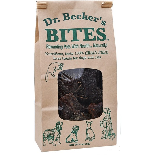 Dr. Becker's Bites Grain Free Liver Treats For Dogs & Cats, 5 oz
