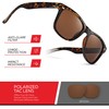 Retro Rewind Polarized Sunglasses for Men and Women - UV
