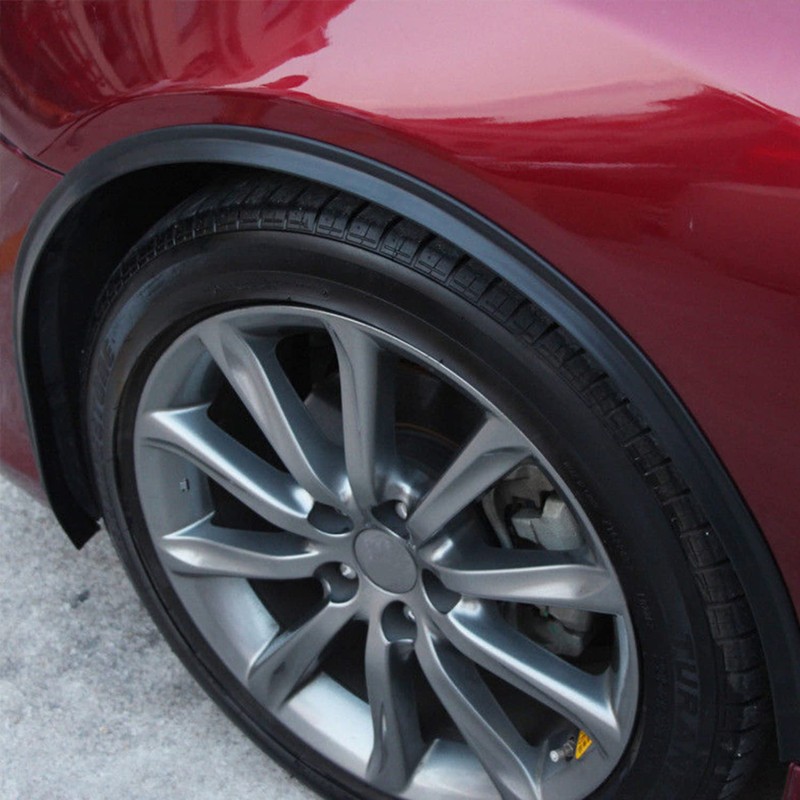 MASO 2Pcs Universal Car Side Fender Wheel Eyebrow Arch Rubber