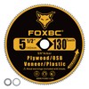 FOXBC 5-1/2-Inch 130 Tooth Plywood, Veneer, OSB, Plastic Cutting Circular
