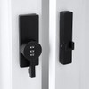 Wocoe Black 180 Degree Barn Door Lock,Mechanical Password Lock,3 Digit