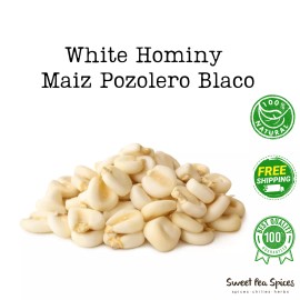 Unbranded Hominy White Corn -Bulk - Maiz Pozolero Blaco - Great in Pozole & Menudo - 5 lb
