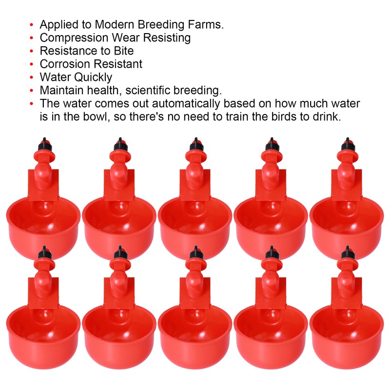 Automatic Chicken Waterer Hanging Water Cups for Quail Pigeon Duck