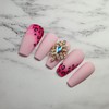 Lovely Leopard Handmade Nail Tips - Long Oval / 러블리