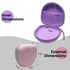 Funda para auriculares Beats/JBL/TOZO/BERIBES/Picun/KVIDIO inalámbricos con cancelación de ruido, morado