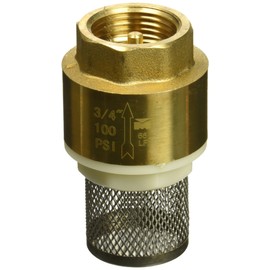 Proline 101-324NL Foot Valve, 3/4 in, FPT, Brass