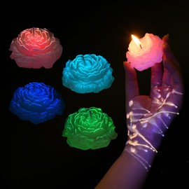 SUPXYC Low Temperature Candles, 4PCS Candles for Wax Play Low Heat, Low Temp Candle Waxs Play, Body Safe Candle Wax Play for Couples Date Night (Multiple Colors)