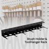 Vakonyx Wall Mount Brush Holder & Tool Hanger Rack for