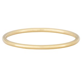 HUNTER & TROVE 14K Yellow or Rose Gold Filled Slim Stacking Ring Band (14K Yellow Gold Fill, 6)