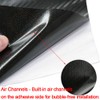 LZLRUN Red 6D Carbon Fiber Stickers High Gloss Carbon Fiber