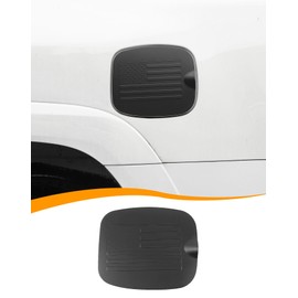 Hoolcar American Flag Gas Cap Decor Cover for Toyota 4Runner 2010-2023 Fuel Filler Gas Door Trim, Matte Black