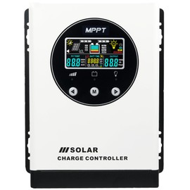 60A MPPT Solar Charge Controller,12V/24V/48V AUTO Solar Battery Regulator PV Max 200V for Sealed Lead Acid Gel and Lithium Battery (60A)