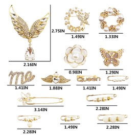 Gold Charms for Socks - Fun Junk Socks Charms with Bling Safety Pins - Jewelry-Inspired for School and Everyday Wea