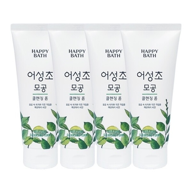 Happy Bass Eoseongcho Pore Cleansing Foam 200g x4 / 해피바스