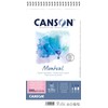 CANSON Montval Watercolour Paper Spiral Pad, Satin, 300 gsm, 12
