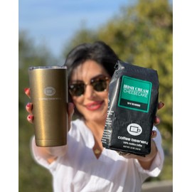 Irish Cream Cheesecake Decaf Coffee by Coffee Beanery | 12oz Flavored Decaf Coffee Beans Medium Roast Coffee | 100% Specialty Arabica Coffee Whole Bean | Gourmet Coffee Whole Beans