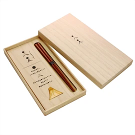Hyouzaemon 104502 Maruhachi Broad-Bottom Chopsticks Set (In a Wooden Box)